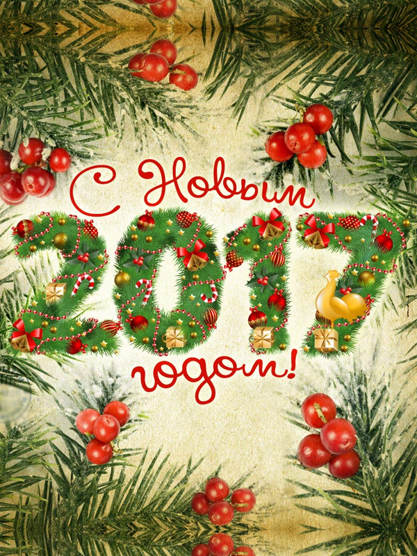 С Новым 2017 годом и Рождеством Христовым!